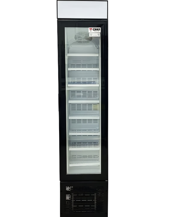 CHEF 16.5" Single Door Slim Display Freezer 105L SD105B