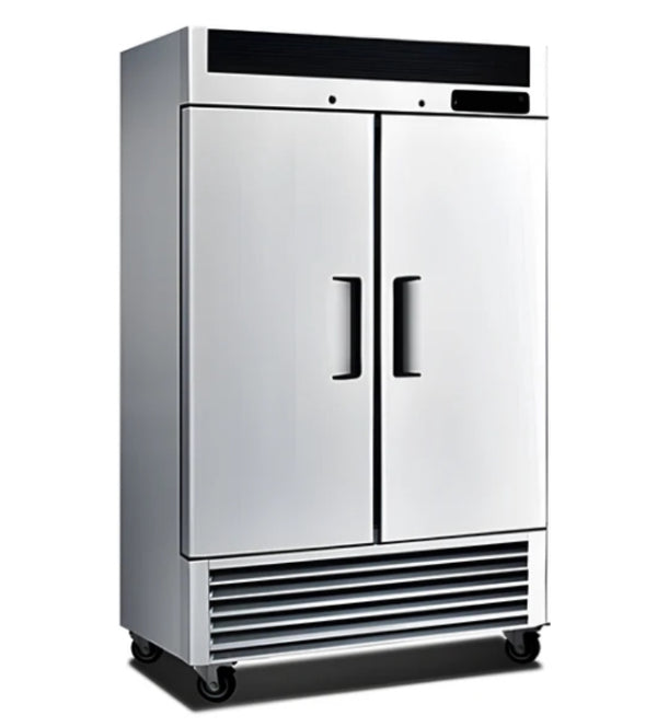 54'' Alaska-Line Reach in Double Solid Door Cooler 50 Cu.Ft., HIT-406