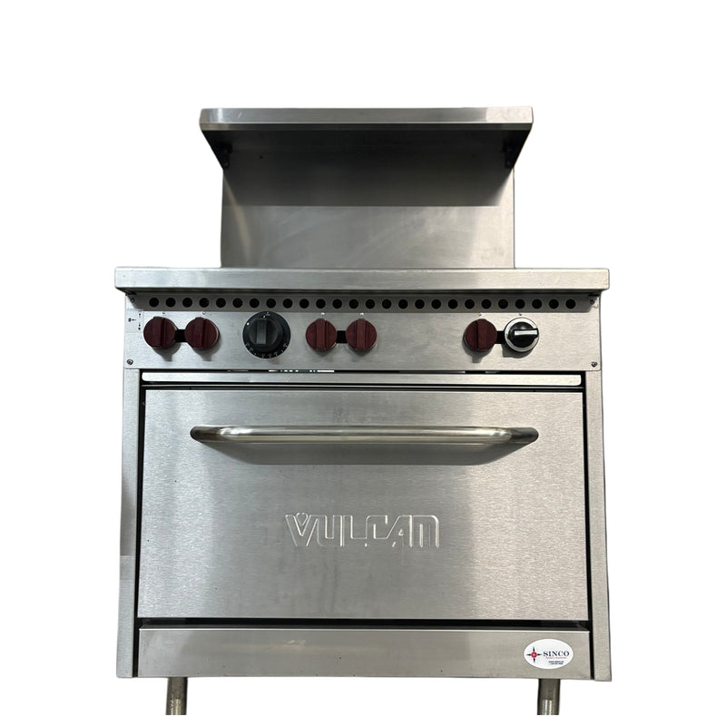 Vulcan 6 Burner Range with Oven Gas Used FOR02168