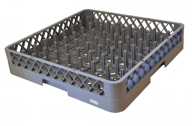 Omcan 9 x 9 Gray Plastic Peg Rack 33871