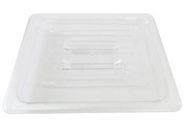 Omcan Polycarbonate Half-size Clear Solid Cover for Food Pan 80025