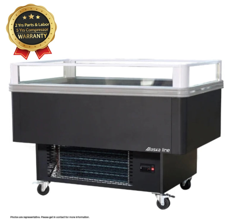 100'' Alaska-Line Open Display Double Temperature Island Freezer HIT-4