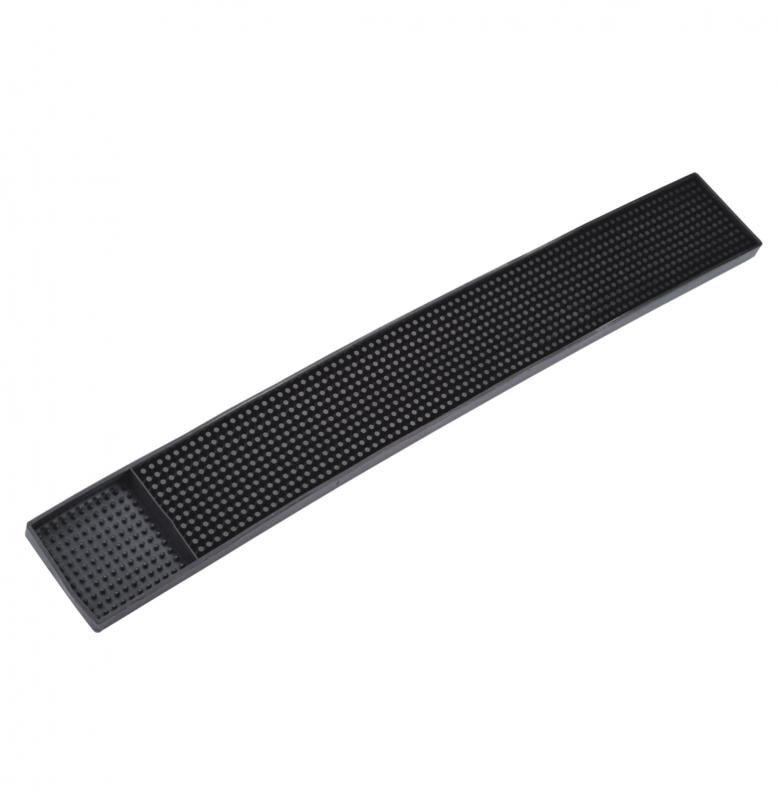 Omcan Black Bar Rail Spill Mat 80365