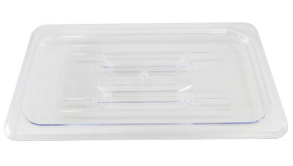 Omcan Polycarbonate Third-size Clear Solid Cover for Food Pan 80023