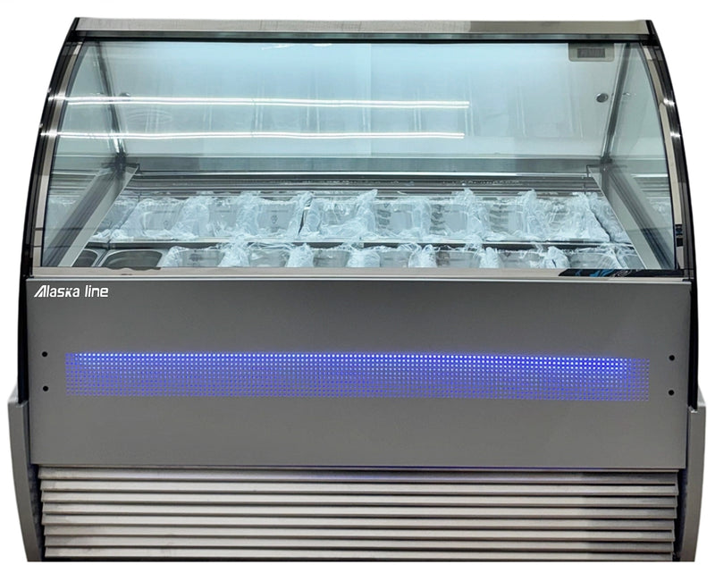 Alaska-Line 16 Pan Gelato Freezer Showcase QD-BB-16