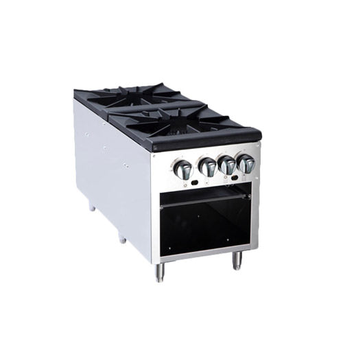 EFI Natural Gas Double Burner Stock Pot Range RCTSP-18-2N