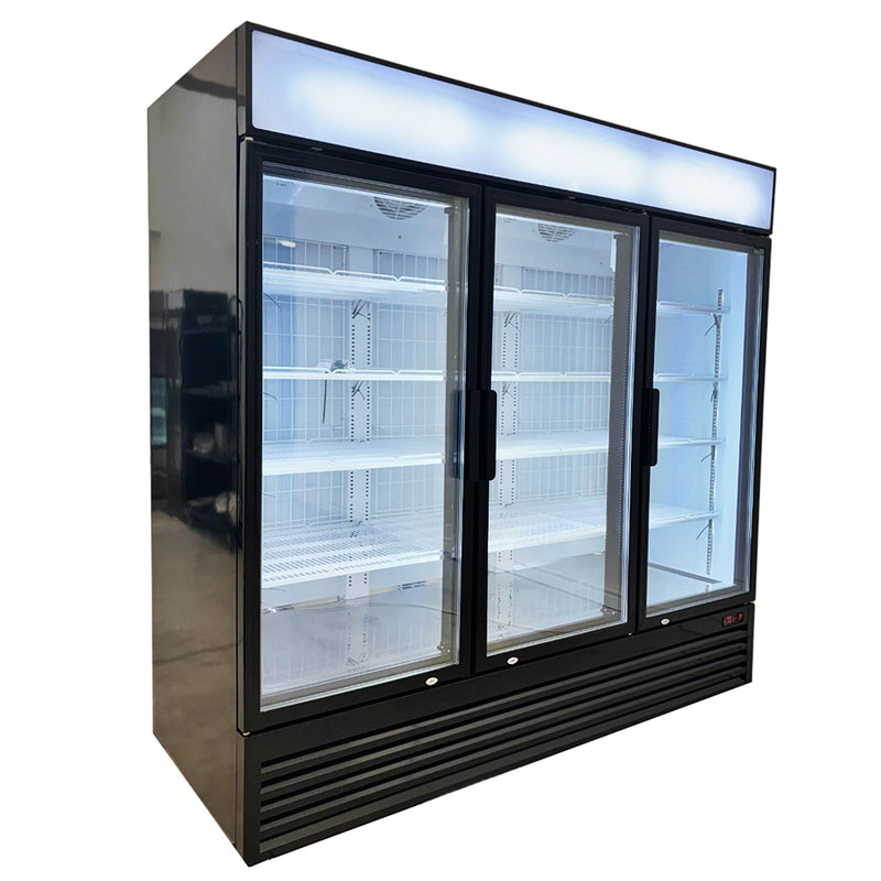 78'' Alaska-Line Three Door Glass Freezer 54 Cu.Ft. NAF-T71