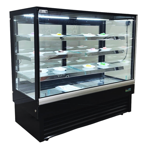 Alaska-Line 60'' Rectangle Glass Pastry Display Cooler - HIT-31