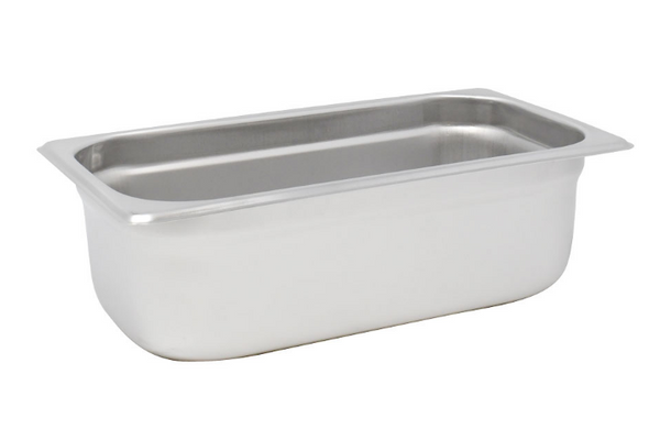 Omcan GN 1/3 Anti-Jam Stainless Steel Steam Table Pan 4″ Deep 80268