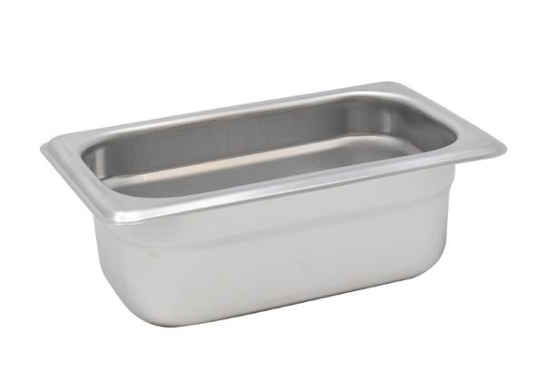 Omcan Ninth-size Anti-Jam Stainless Steel Steam Table Pan – 2.5″ Deep 80282