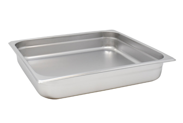 Omcan Two-Third-size Stainless Steel Steam Table Pan – 2.5″ Deep 80613