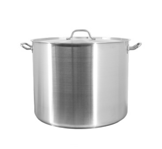 Omcan 80 QT Stainless Steel Stock Pot with Cover 80445