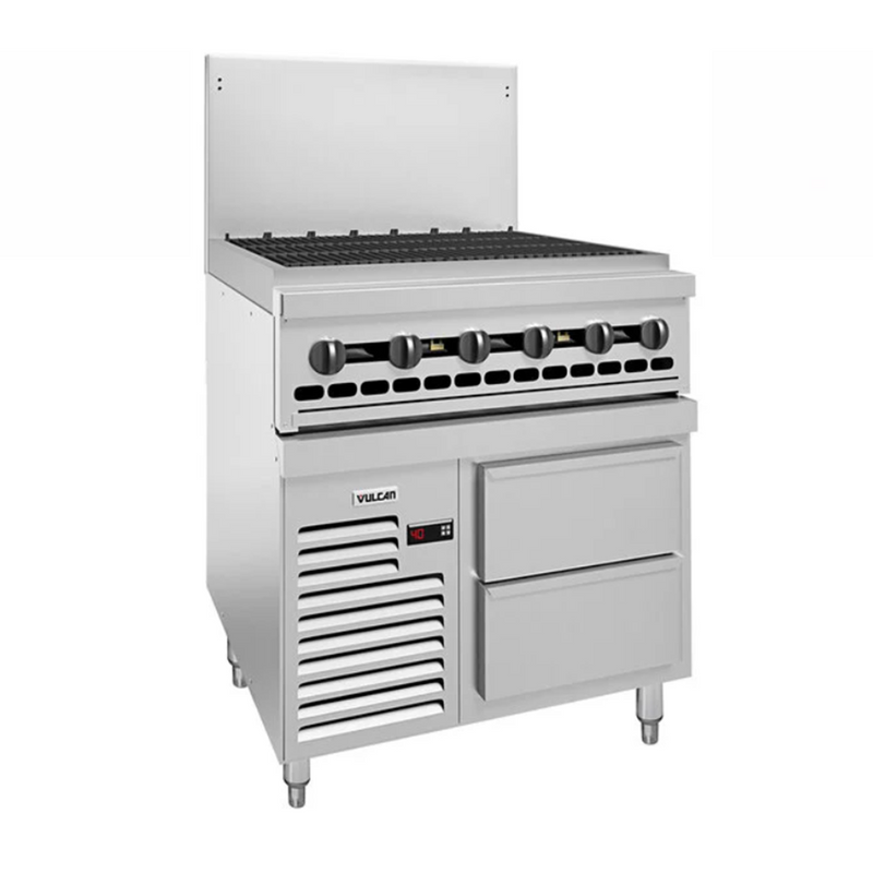 Vulcan Endurance Natural Gas 36" Charbroiler with Refrigerated Base 36R-36CBN