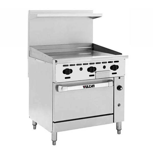 Vulcan Endurance Natural Gas Range with 36" Manual Griddle and Refrigerated Base 36R-36G