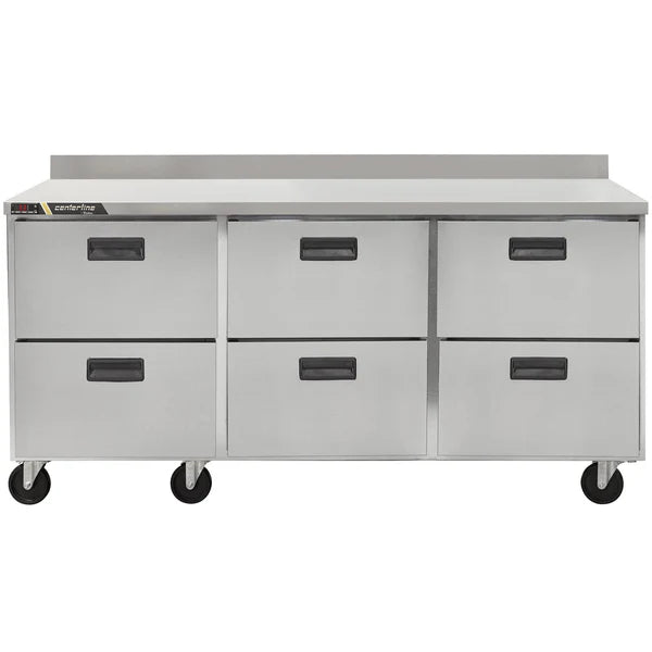 Traulsen Centerline Triple Door 72" Refrigerated Work Table - Various Configurations CLUC-72R