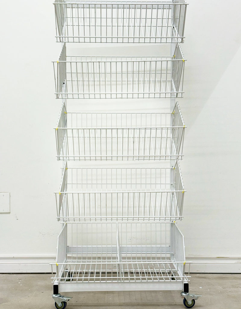 Movable Wire Display Rack HBR-3103