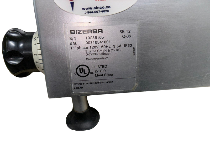 Bizerba Meat Slicer 13'' Blade Used FOR02116