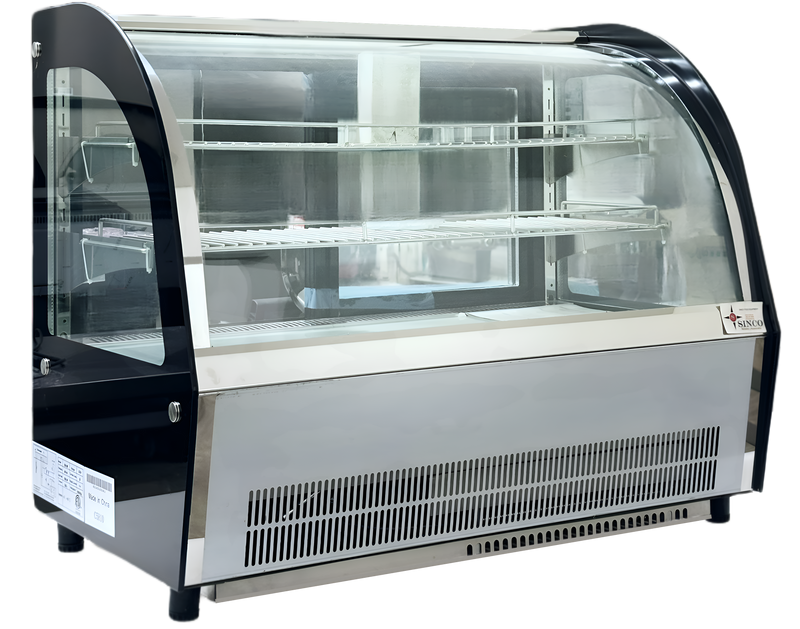 36'' CHEF Refrigerated Countertop Display Case Curved - LISA-90C