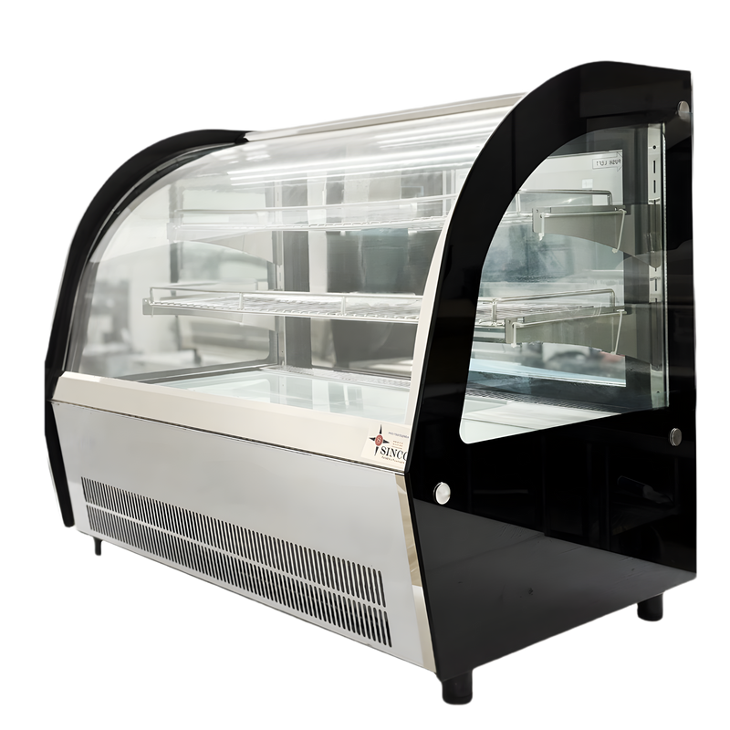 36'' CHEF Refrigerated Countertop Display Case Curved - LISA-90C