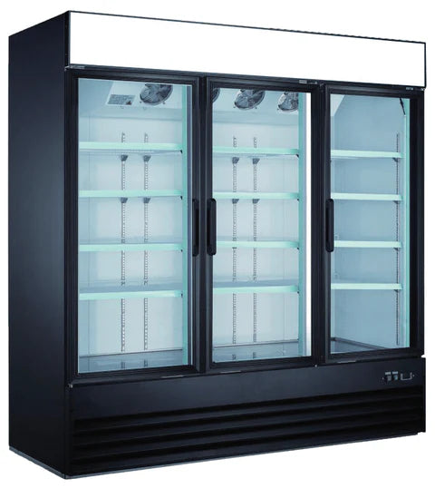 EFI 78" Triple Glass Door Display Cooler - 53 Cu. Ft. C3-78GDVCX