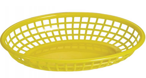 Omcan Plastic Oval Fast Food Serving Basket 80361