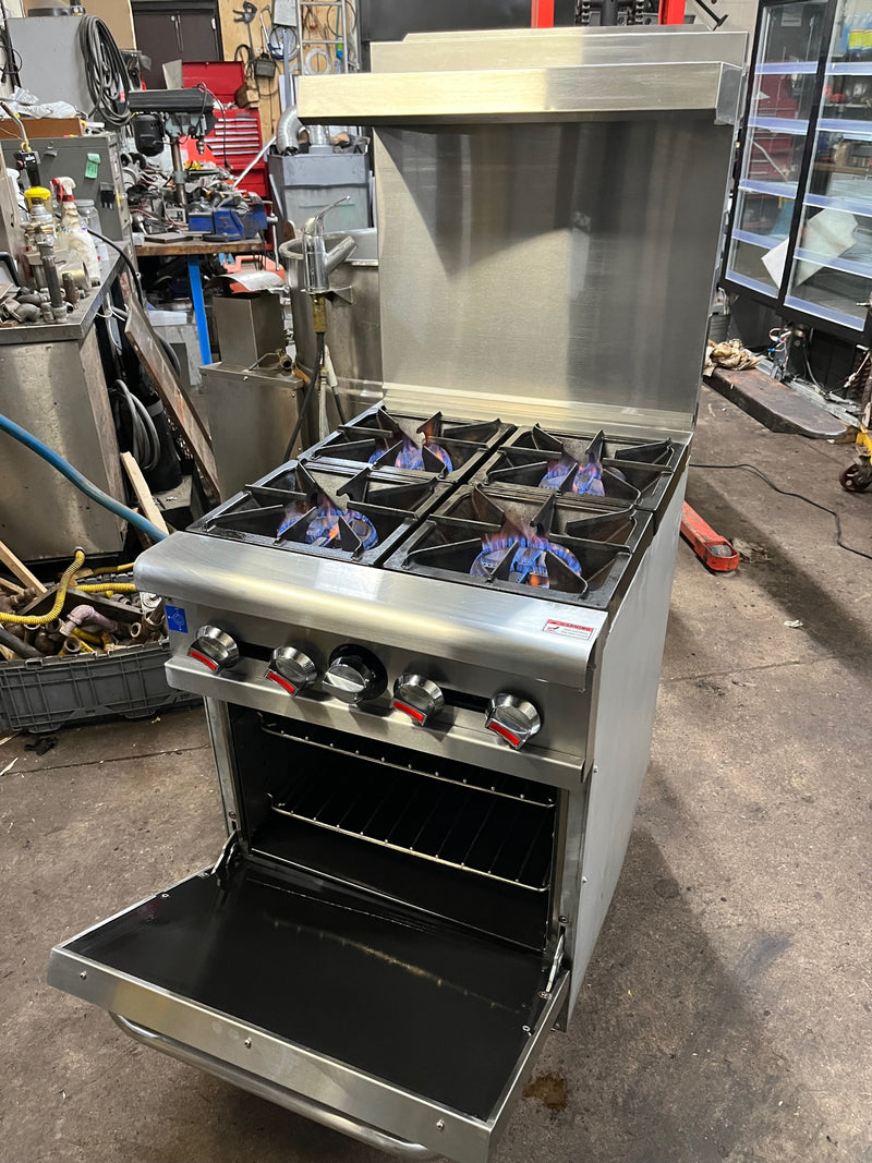 Used 24" Range 4 Gas Burners with Oven - FOR01668