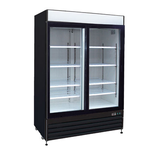 55'' EFI 2 Swing Glass Door Cooler 43.5 Cu.Ft. C2-54GDVC