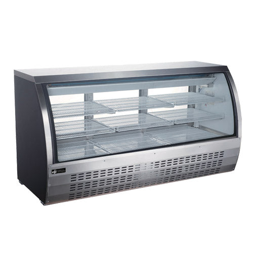 EFI 64″ Curved Glass 3 Door Floor Refrigerated Display Case CDC-64